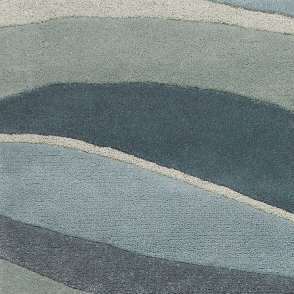 Eternity Landscapes Ocean Wool Hand-Tufted Area Rug by KAS, 8x10'