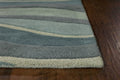 Eternity Landscapes Ocean Wool Hand-Tufted Area Rug by KAS, 8x10'