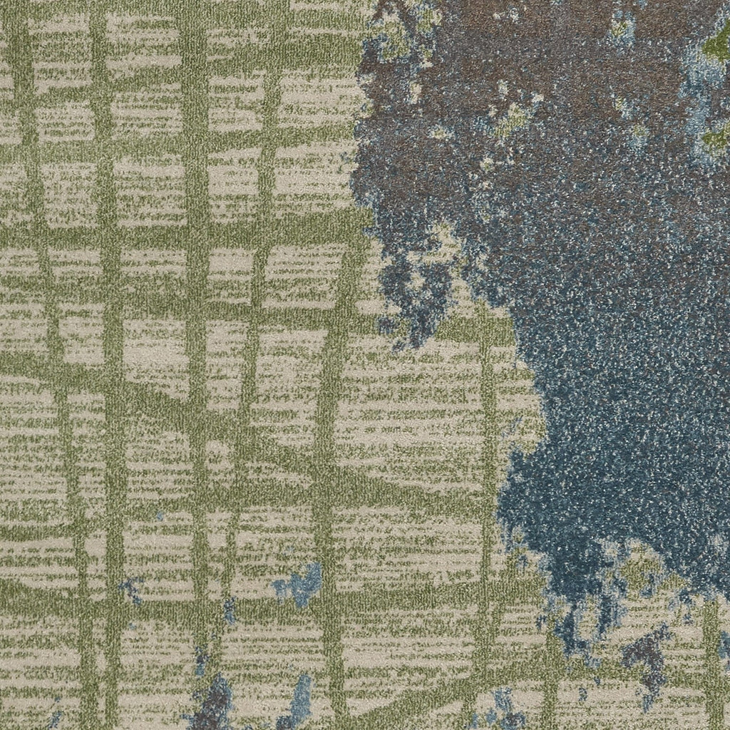 Kas Illusions Green Blue Visions Rug, 6'7"x9'6"