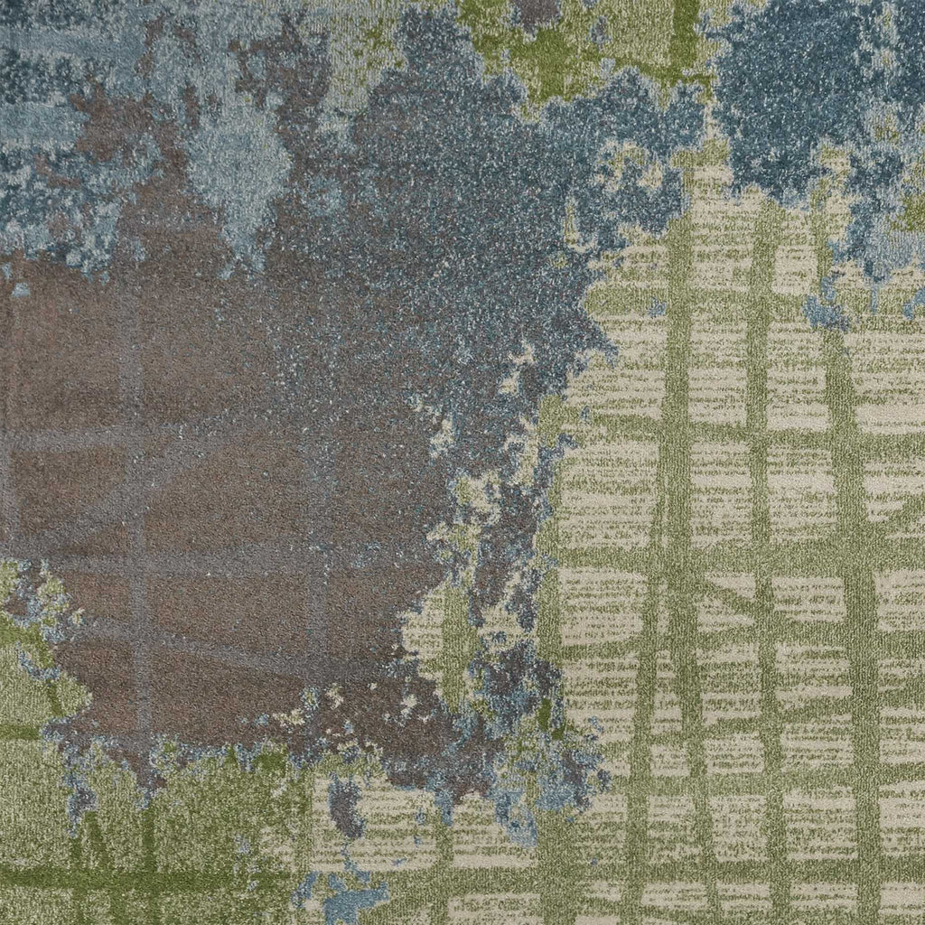 Kas Illusions Green Blue Visions Rug, 6'7"x9'6"
