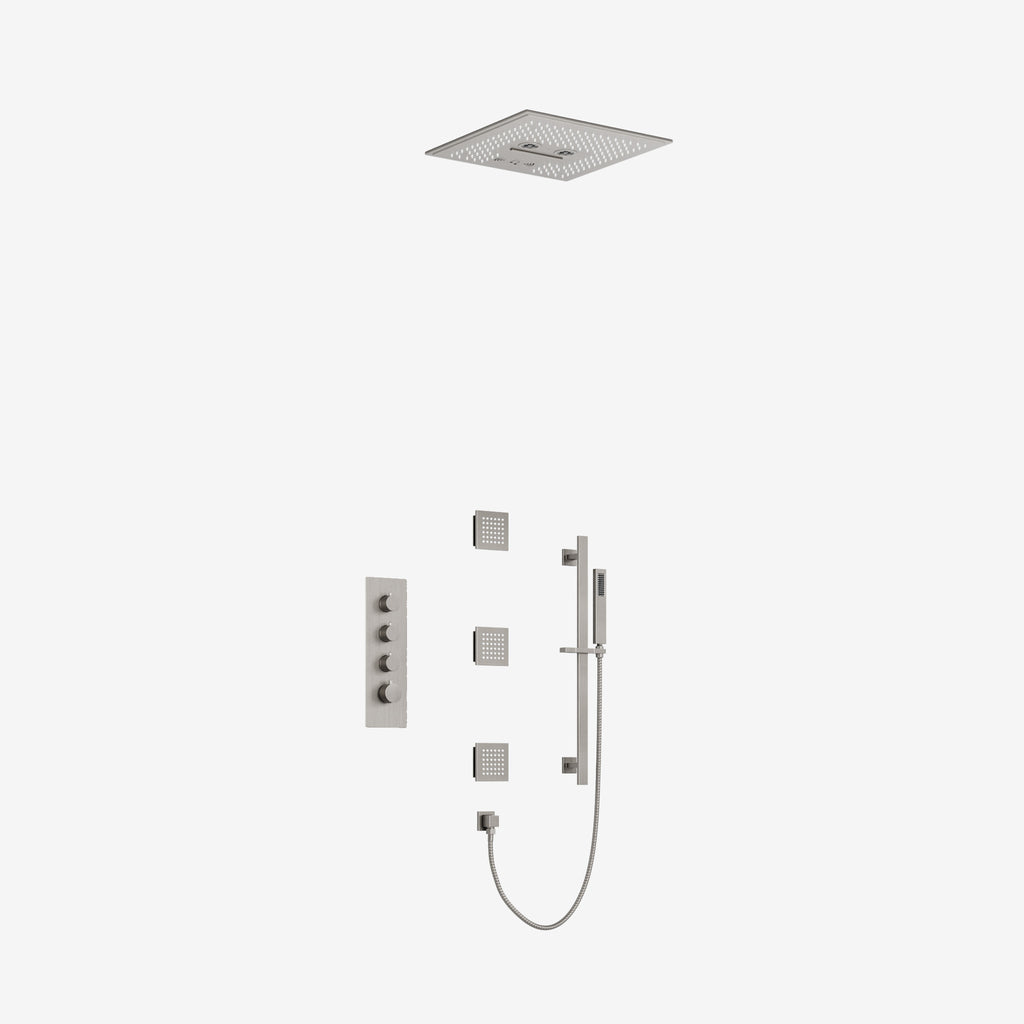 Bribie Five-function thermostatic wellness shower system