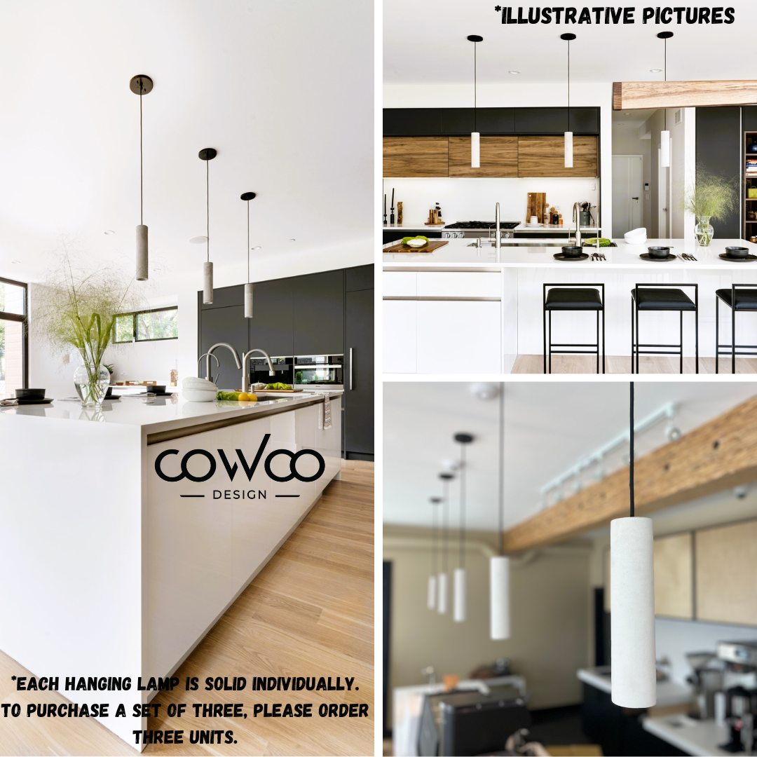 DARK GRAY Concrete Pendant Light