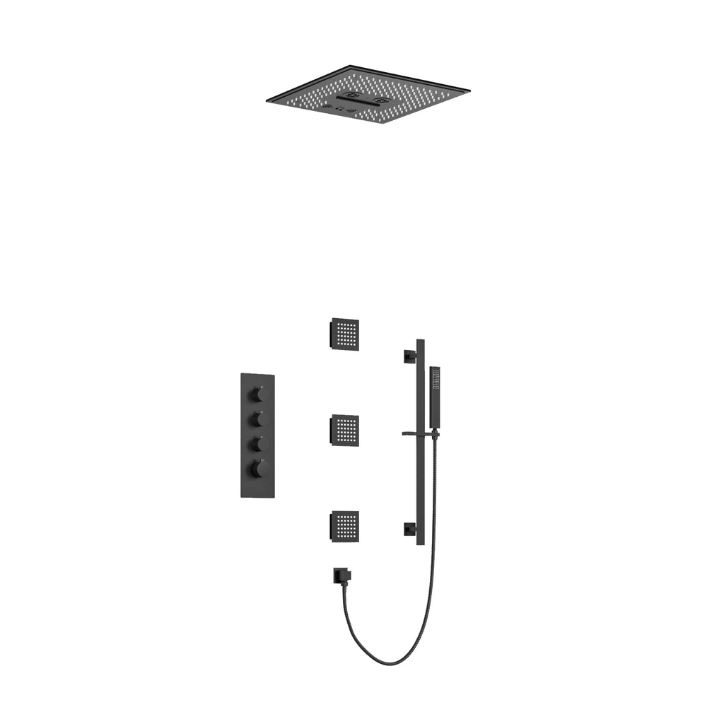 Bribie Five-function thermostatic wellness shower system